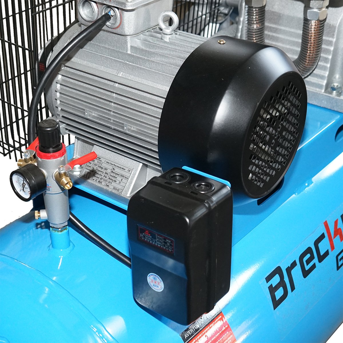 Compresor aer 380V, 270L putere 4kW/5.5CP presiune maxima 8 Bar, debit 600L/min Breckner Germany